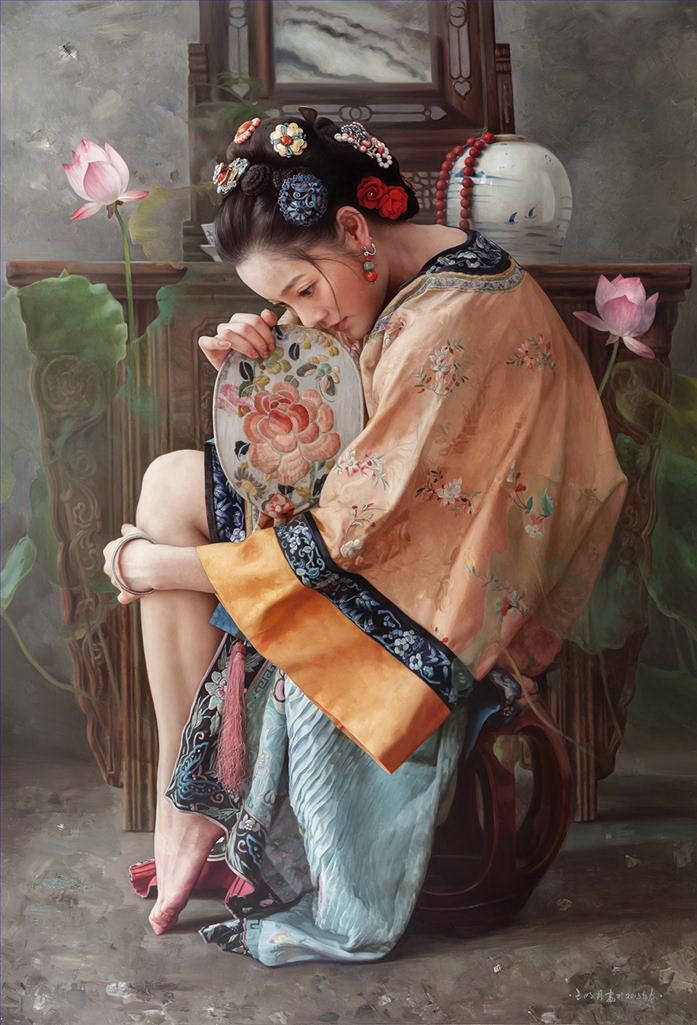 Wang Mingyue Peinture à l'huile - Rechercher des rêves