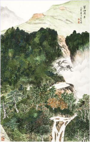 Wang Shitao œuvre - Montagne Verte et Source Claire