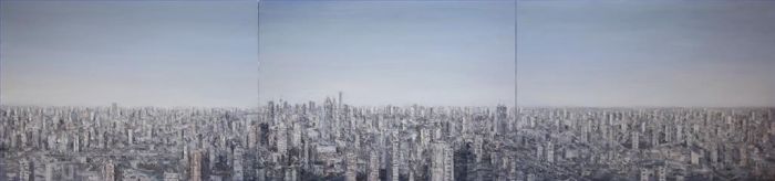 Wang Xiaoshuang Peinture à l'huile - Ville invisible