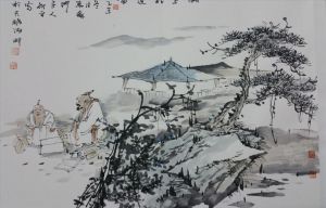 Wang Yanping œuvre - Discussion sur Dao dans le lac