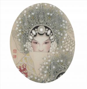 Wang Yifeng œuvre - Maquillage du visage Opéra