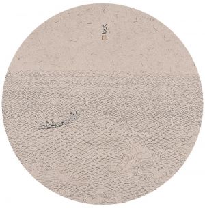 Wang Yuepeng œuvre - Rafting sur le lac Pinghu