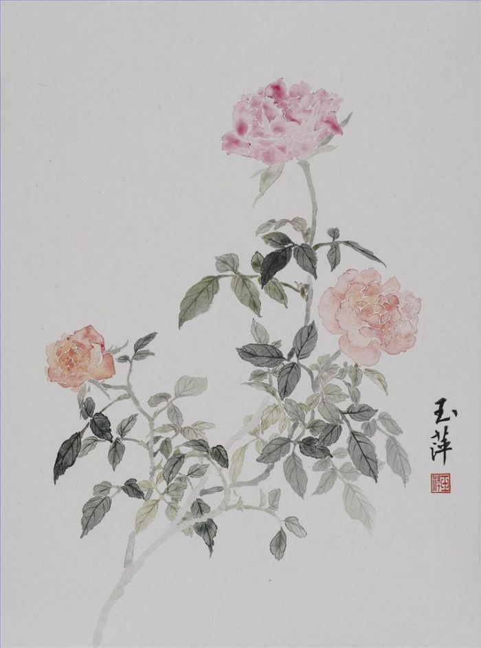 Wang Yuping Art Chinois - Fleurs