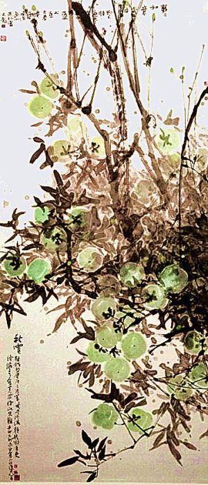 Wang Zhaofu œuvre - Fruits d'automne