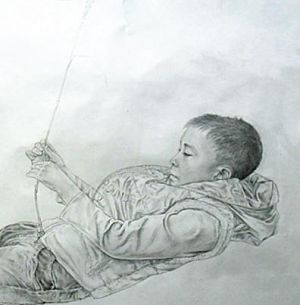 Wang Zhaofu œuvre - Enfance