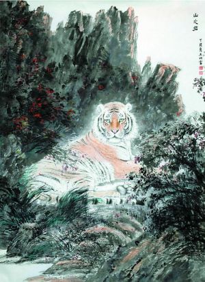 Wang Zhaofu œuvre - Tigre