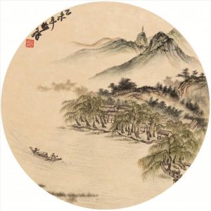 Wang Zhiyuan and Wang Yifeng œuvre - Paysage pittoresque 2