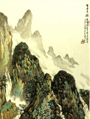 Wang Zuojun œuvre - La cloche sonne du nuage