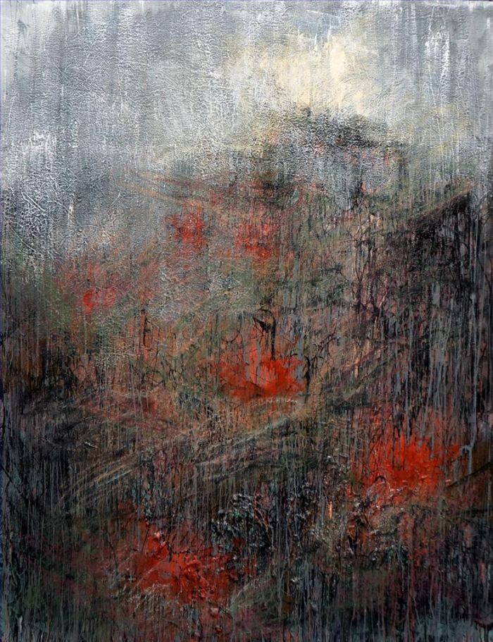 Wei Jia Peinture à l'huile - Paysage du réveil