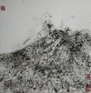 Wei Qian œuvre - Peinture abstraite à l’encre