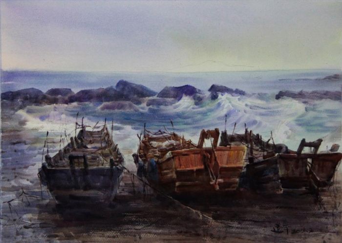 Wu Jianping Types de peintures - Marée du matin
