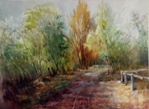 Wu Jianping œuvre - La route vers les profondeurs de la forêt