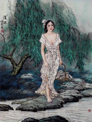 Xia Peimin œuvre - Près du ruisseau