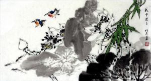 Art chinoises contemporaines - Représentation de Monsieur en Fleurs