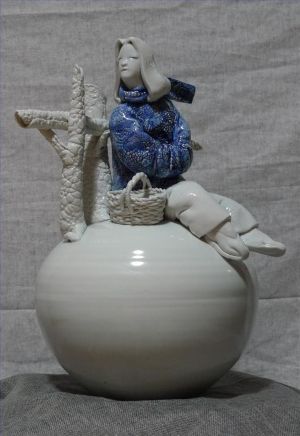 Xiao Xiaoqiu œuvre - Porcelaine Bleue et Blanche