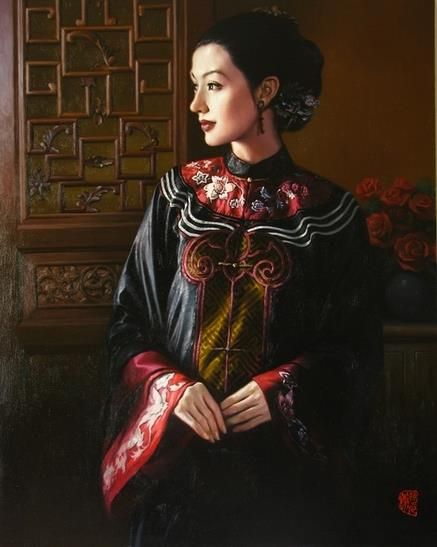 Xie Huifan Peinture à l'huile - Beauté 1