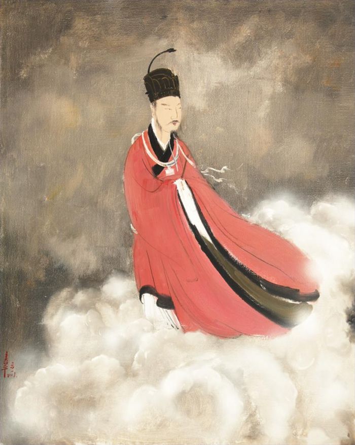 Xie Lantao Peinture à l'huile - Jiuge l'esprit noble