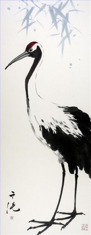 Xiong Zhichun œuvre - Peinture de fleurs et d'oiseaux dans le style traditionnel chinois 2