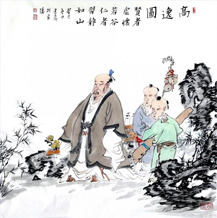 Xu Jiankang Art Chinois - L'ermite