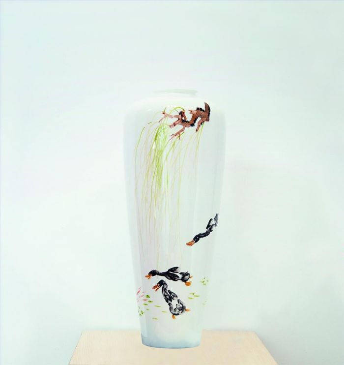 Xu Ping Types de peintures - Printemps dans l'étang aux lotus
