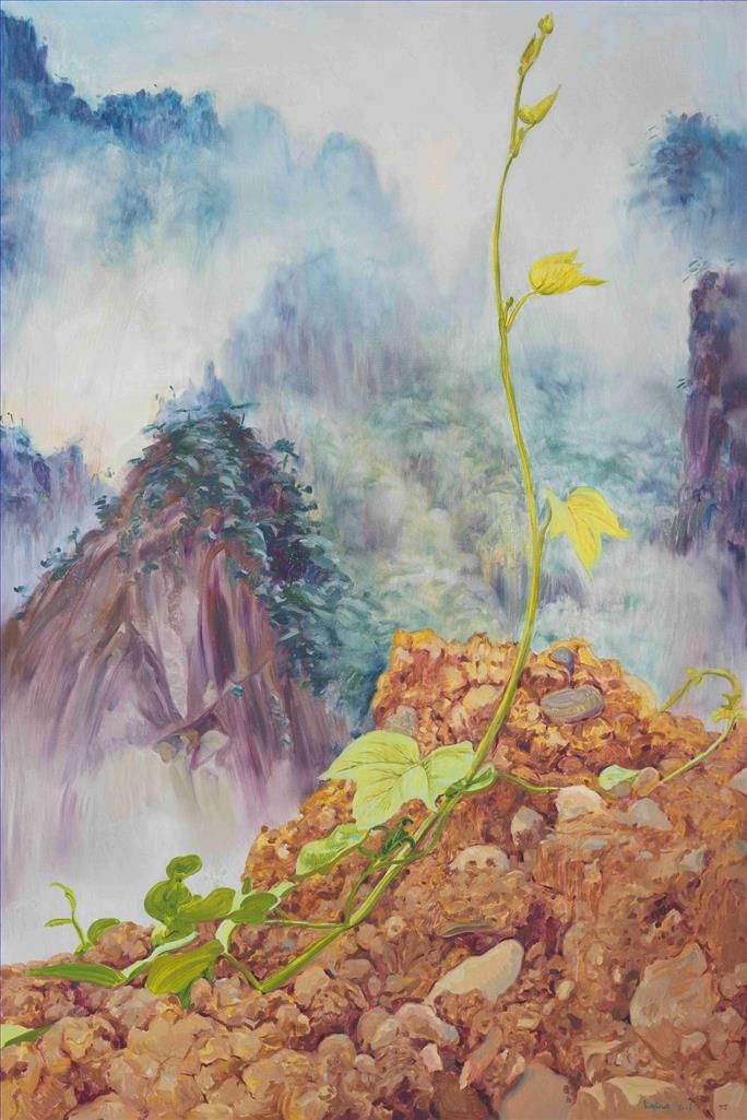 Yang Bingliang Peinture à l'huile - Poussière