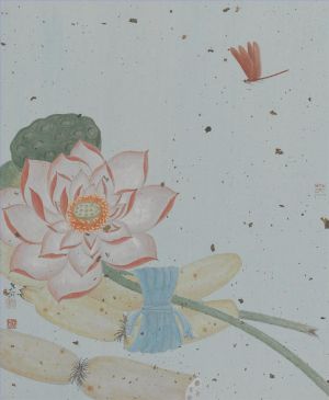 Yang Liqi œuvre - Peinture de fleurs et d'oiseaux dans un style traditionnel chinois