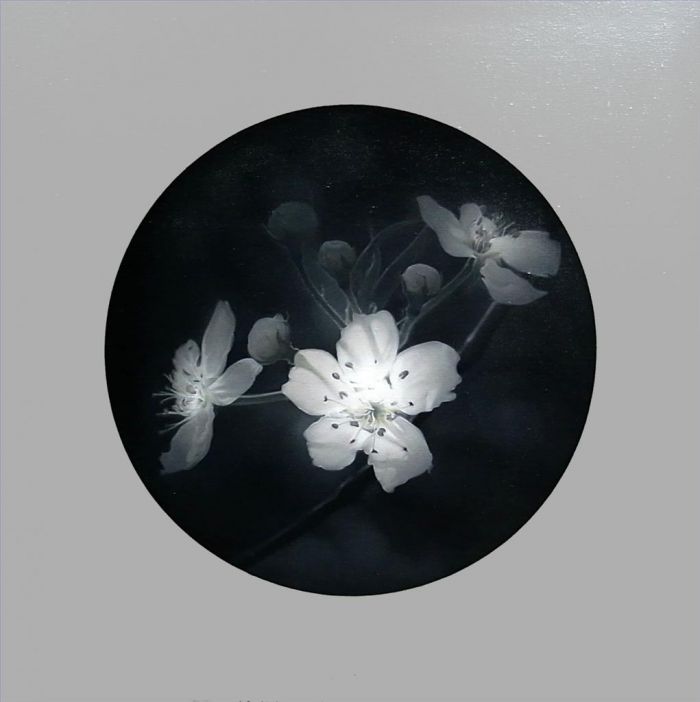 Yang Xun Peinture à l'huile - Fleur de poire pure
