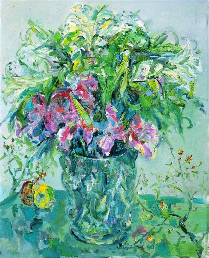 Yu Chen Peinture à l'huile - Fleurs et plantes 3