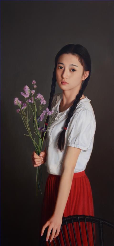 Yue Xiaoqing Peinture à l'huile - 17 ans à cette époque