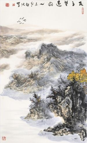 Zhang Jianbo œuvre - Au sommet de la montagne