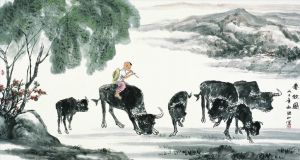 Art Chinois contemporaine - Cow-boy