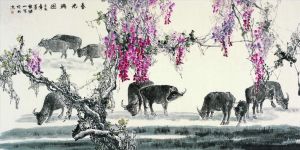Zhang Jishan œuvre - Pinceau à main levée 2