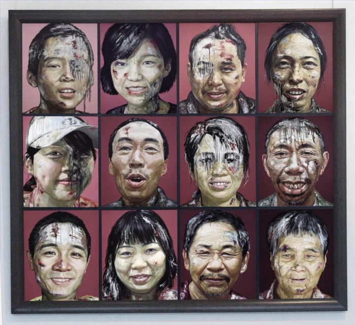 Zhang Xianfei Peinture à l'huile - Sourire