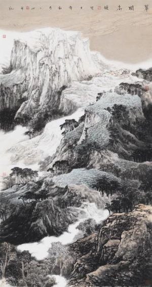 Zhang Yixin œuvre - Vert au sommet de la montagne