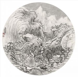 Art chinoises contemporaines - Fortes chutes de neige dans la forêt d'hiver