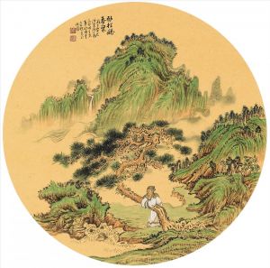 Zhang Zhengui œuvre - Écouter le chant du ruisseau sur un pin