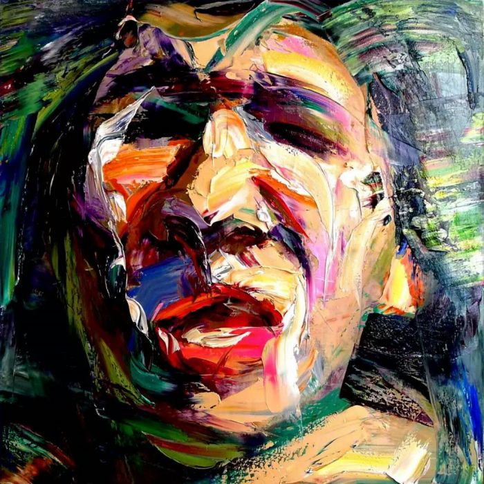 Zhang Zhenyu Peinture à l'huile - Point culminant de la psychose