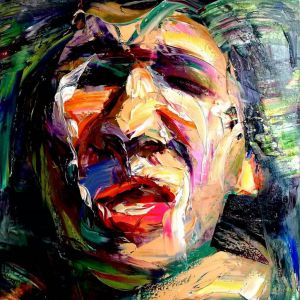Peinture à l'huile contemporaine - Point culminant de la psychose
