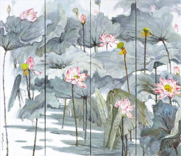 Zhang Zishen Peinture à l'huile - Été