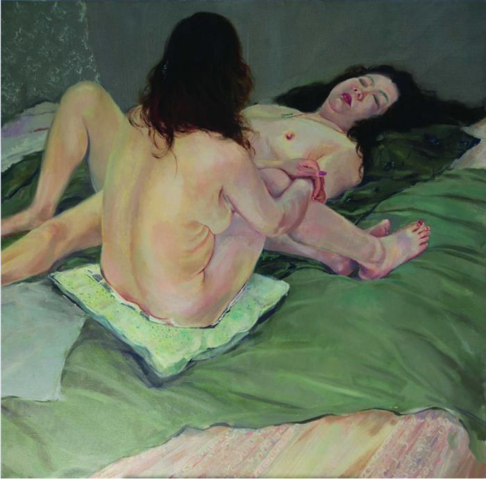 Zhao Heng Peinture à l'huile - Deux femmes nues 2