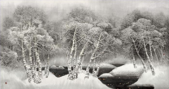 Zhao Jinhe Types de peintures - Champ de neige