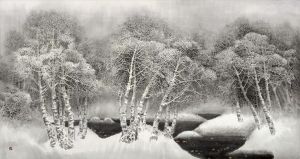 Zhao Jinhe œuvre - Champ de neige