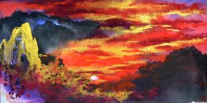 Zheng Xingye œuvre - Le soleil levant