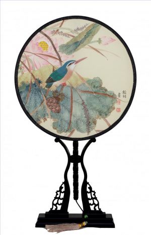 Zhao Yuzhao œuvre - Peinture de fleurs et d'oiseaux dans le style traditionnel chinois 2