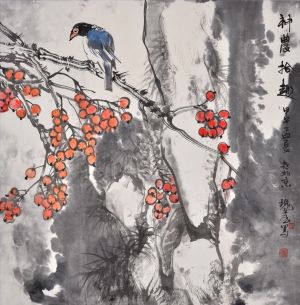 Art chinoises contemporaines - Peinture de fleurs et d'oiseaux dans le style traditionnel chinois 10