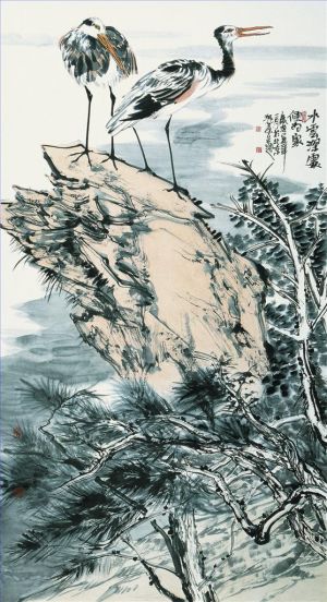 Zheng Guixi œuvre - Peinture de fleurs et d'oiseaux dans le style traditionnel chinois 12