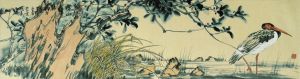 Art chinoises contemporaines - Peinture de fleurs et d'oiseaux dans le style traditionnel chinois 9