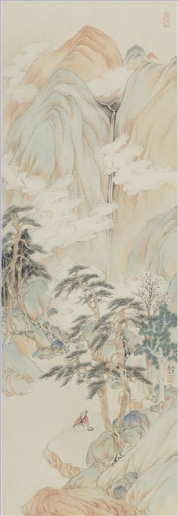 Zheng Wen Art Chinois - Cascade