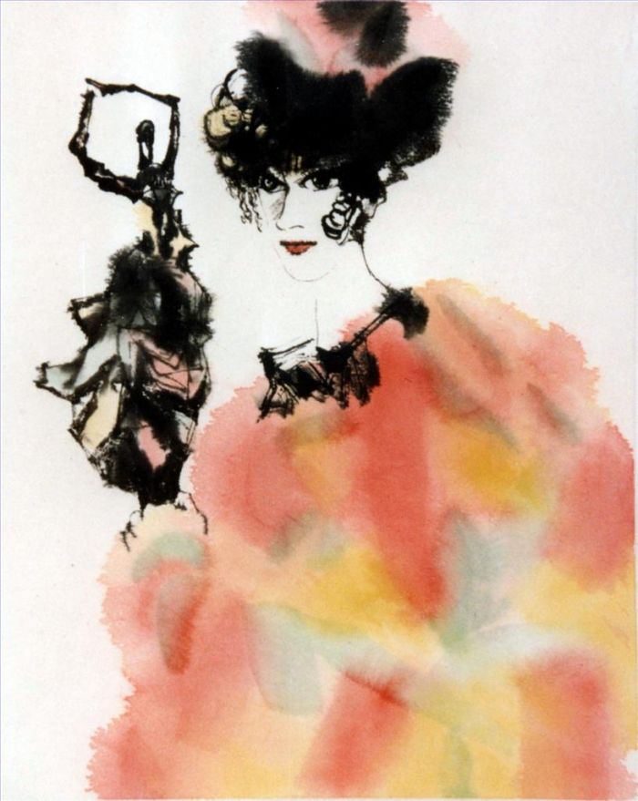 Zhou Gang Art Chinois - Femme japonaise