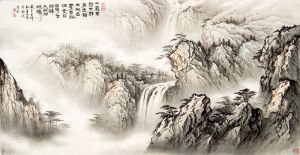 Zhou Jinshan œuvre - Cascade après la pluie